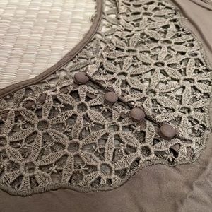 MODCLOTH viscose green dress with pockets and trim